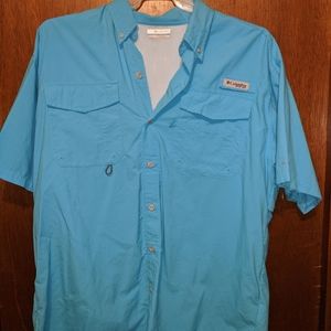 Columbia PFG short sleeve button-down size medium